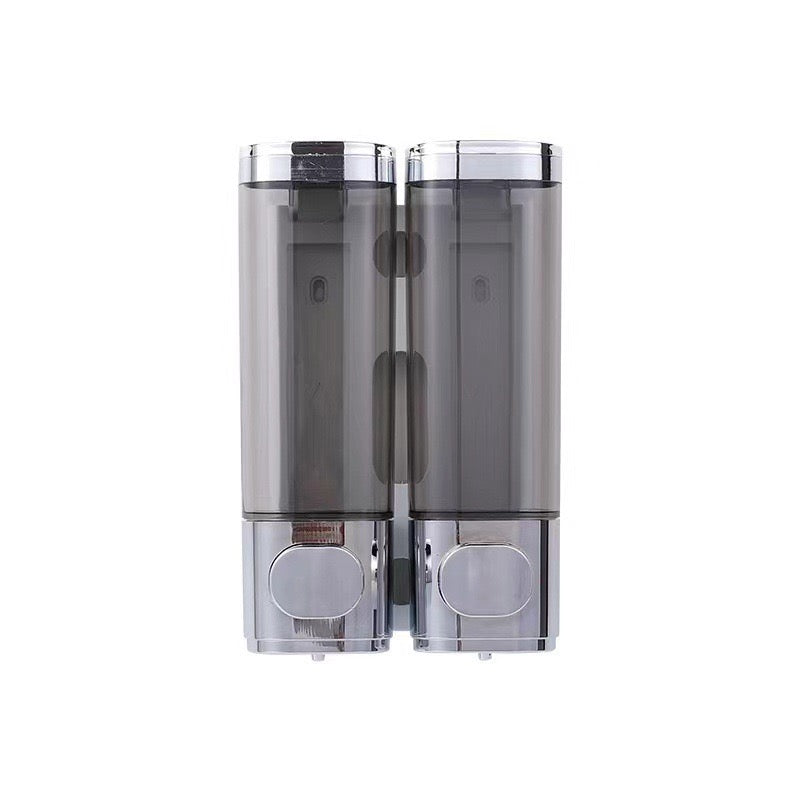 Wall-Mounted 3-Compartment Soap Dispenser – No-Drill Manual Shower Gel & Hand Soap Pump