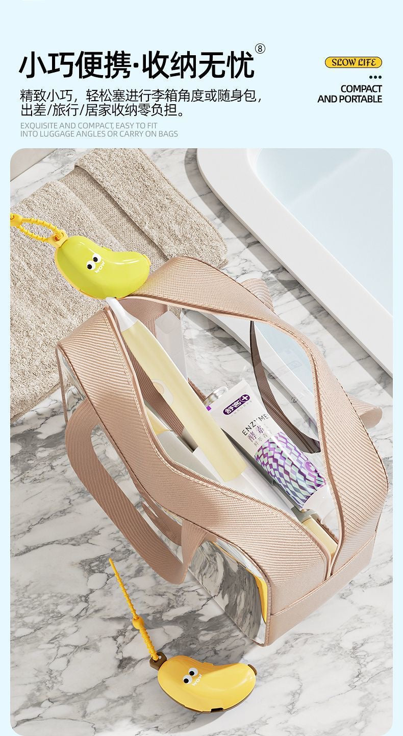 Portable Soft Bristle Foldable Toothbrush – Travel Set for Kids, Adults & Couples, Pastel Colors