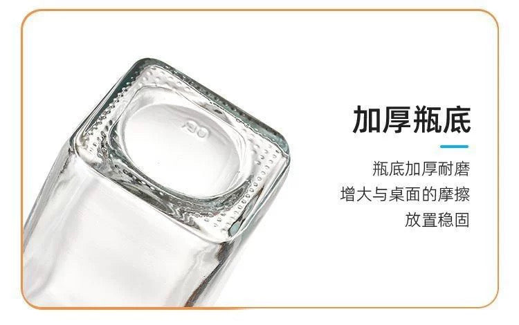 Square Glass Spice Jars for Kitchen, Airtight Seasoning Containers with Lids, Herb & Spice Storage Organizer