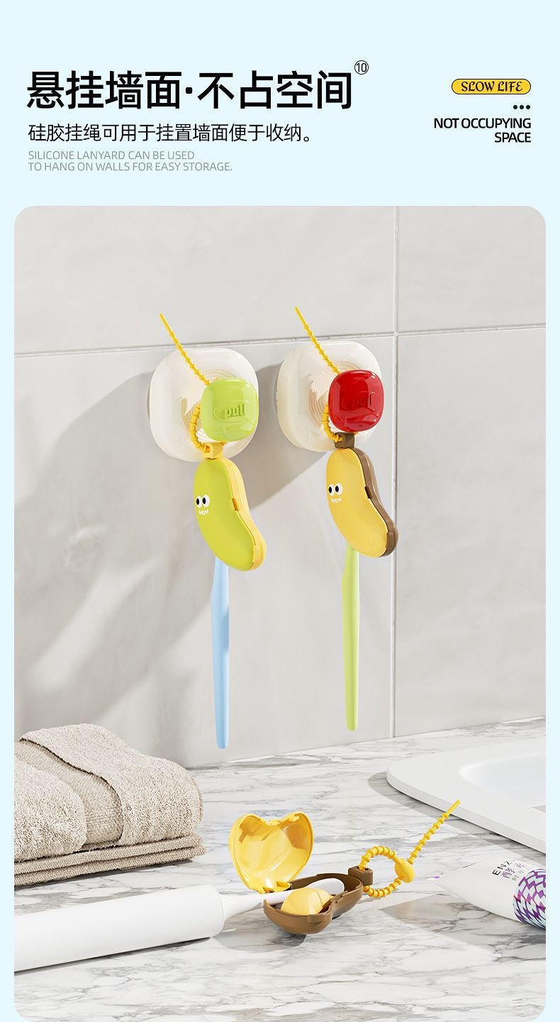Portable Soft Bristle Foldable Toothbrush – Travel Set for Kids, Adults & Couples, Pastel Colors