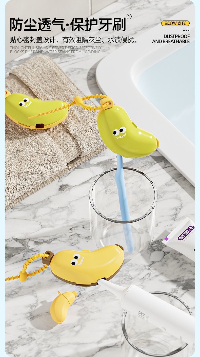 Portable Soft Bristle Foldable Toothbrush – Travel Set for Kids, Adults & Couples, Pastel Colors