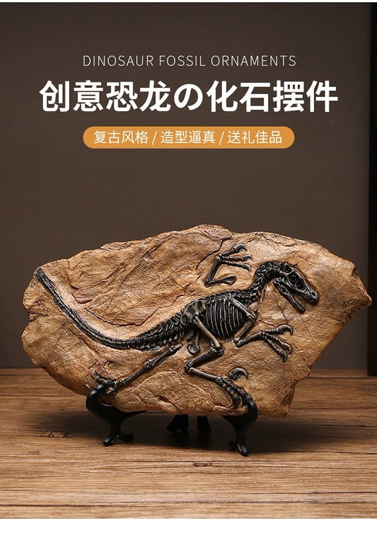 Creative Dinosaur Skeleton Fossil – Vintage T-Rex Display for Home, Office & Collectors