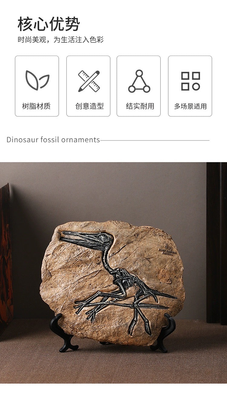 Creative Dinosaur Skeleton Fossil – Vintage T-Rex Display for Home, Office & Collectors