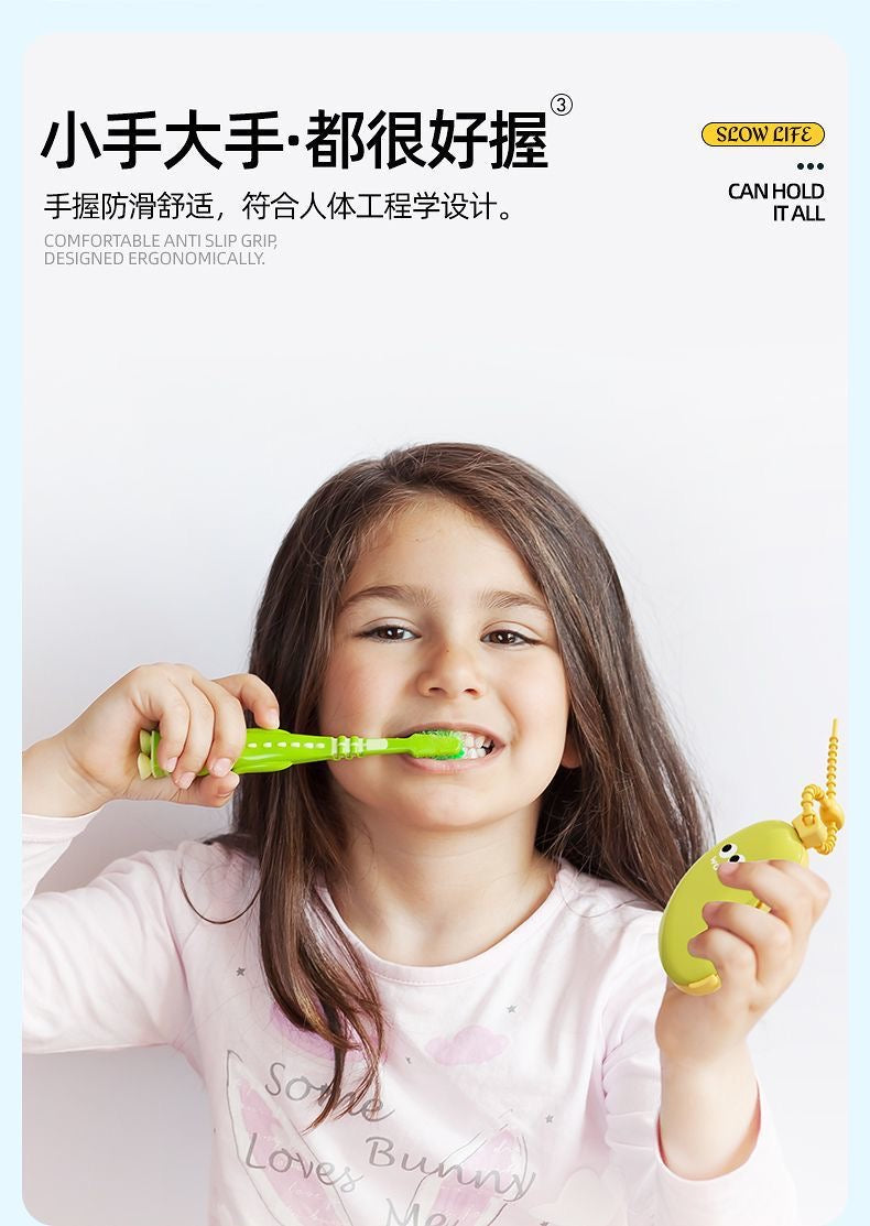 Portable Soft Bristle Foldable Toothbrush – Travel Set for Kids, Adults & Couples, Pastel Colors