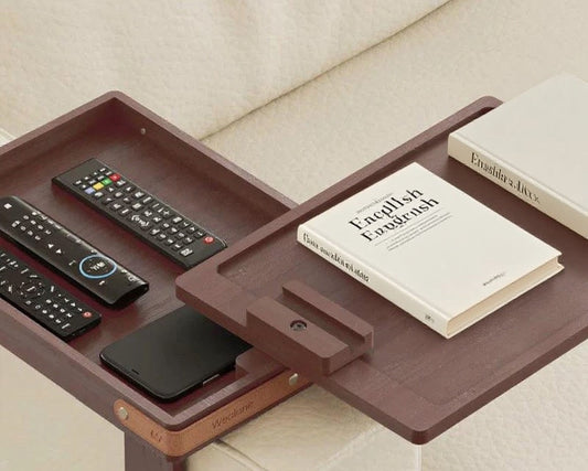 Bamboo Lazy Sofa Armrest Tray